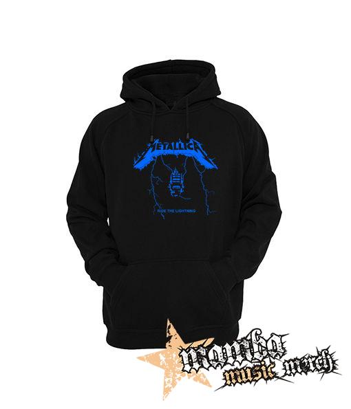 METALLICA - Ride The Lightning Blue Motive - čierna pánska mikina