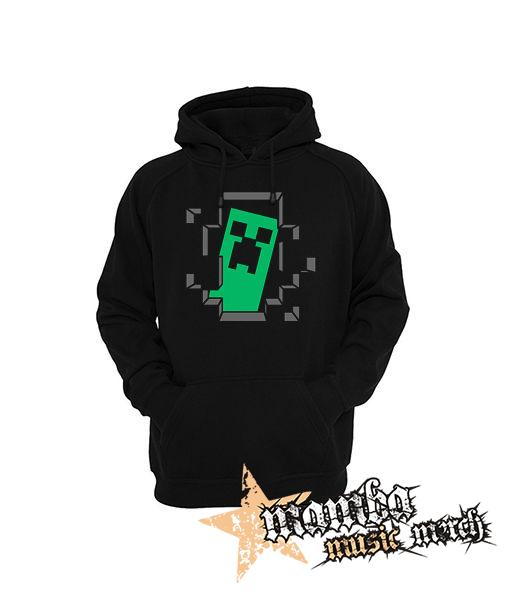MINECRAFT - Hello I´m Creeper - čierna pánska mikina