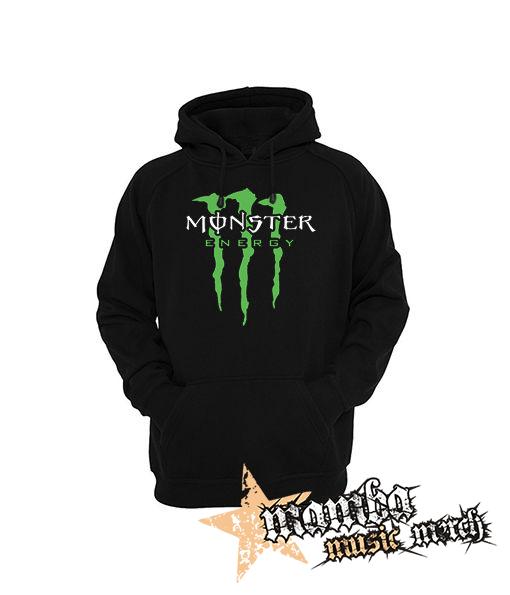 MONSTER ENERGY - Logo Crest - čierna pánska mikina