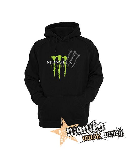MONSTER ENERGY - Logo Honey Bee - čierna pánska mikina