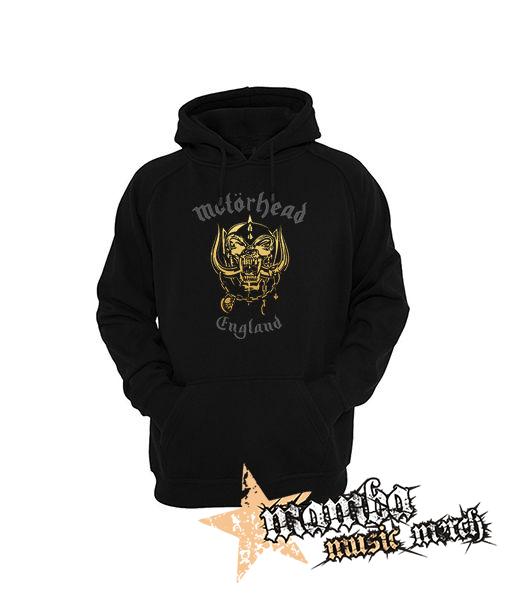 MOTORHEAD - Silver Gold England - čierna pánska mikina