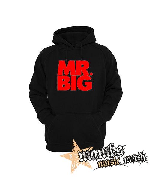 MR BIG - Logo Red White - čierna pánska mikina