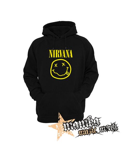 NIRVANA - Big Smile - čierna pánska mikina