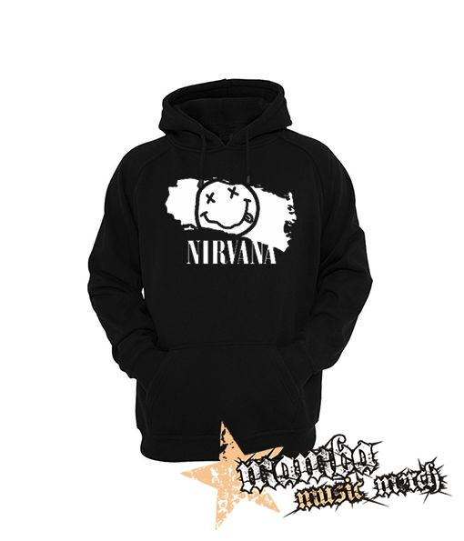 NIRVANA - Smile - čierna pánska mikina