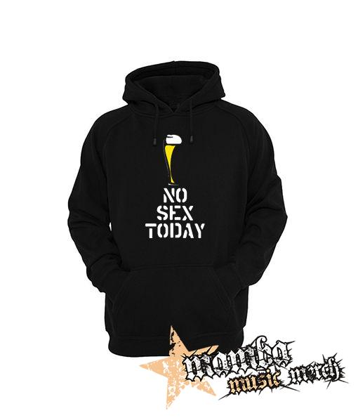 NO SEX TODAY - čierna pánska mikina
