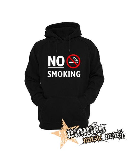 NO SMOKING - Slogan - čierna pánska mikina