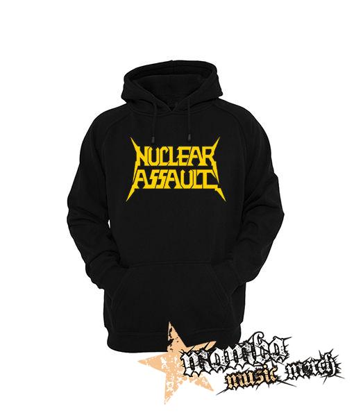 NUCLEAR ASSAULT - Logo Yellow - čierna pánska mikina