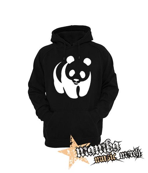 PANDA - čierna pánska mikina
