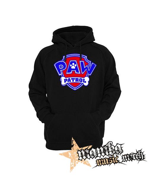 PAW PATROL - LABKOVÁ PATROLA - Logo Color - čierna pánska mikina