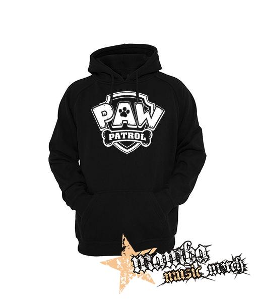 PAW PATROL - LABKOVÁ PATROLA - Logo - čierna pánska mikina