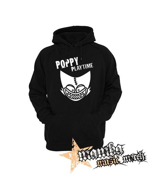 POPPY PLAYTIME - Logo Teeth smile - čierna pánska mikina