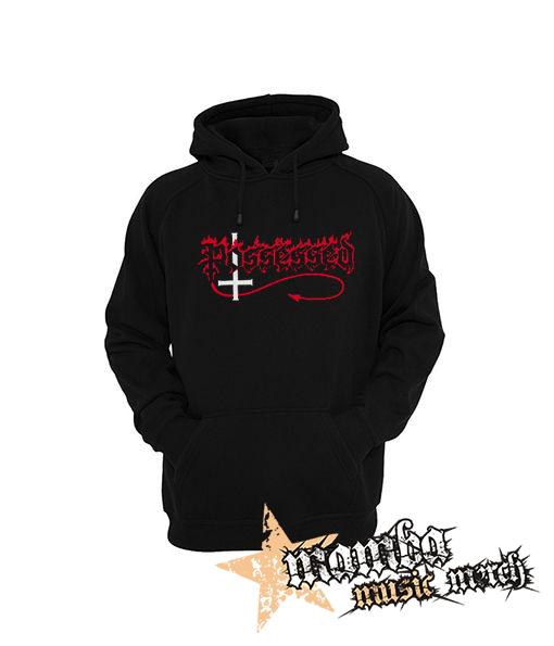 POSSESSED - Logo Red White - čierna pánska mikina