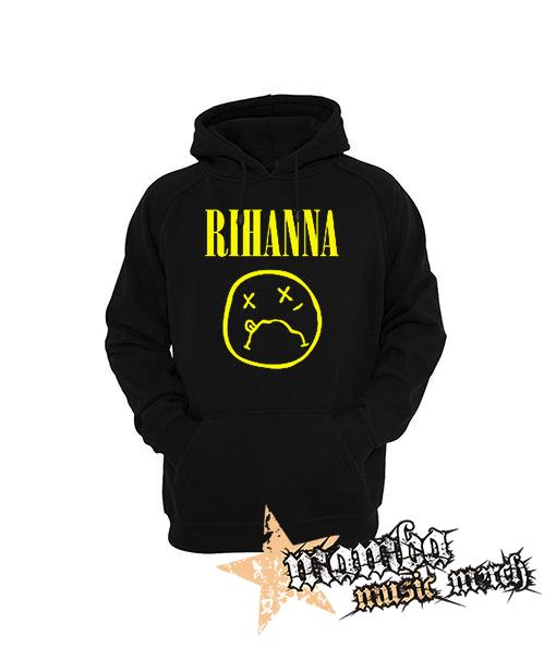 RIHANNA - čierna pánska mikina