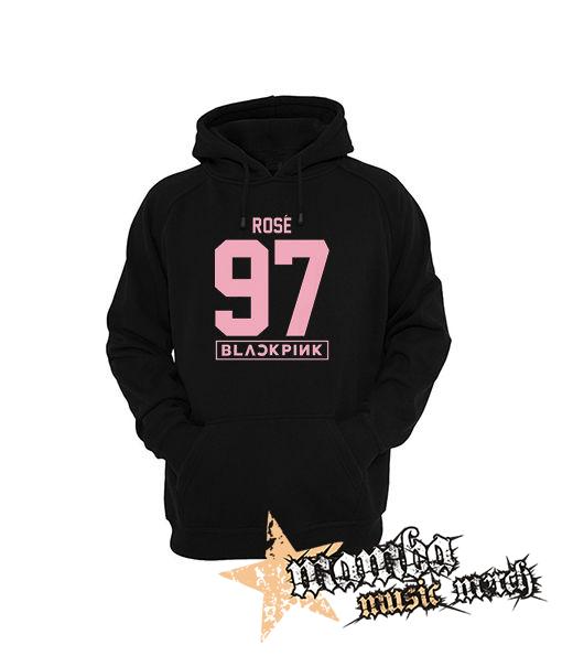ROSÉ 97 - BLACKPINK - Pink Number Years - čierna pánska mikina
