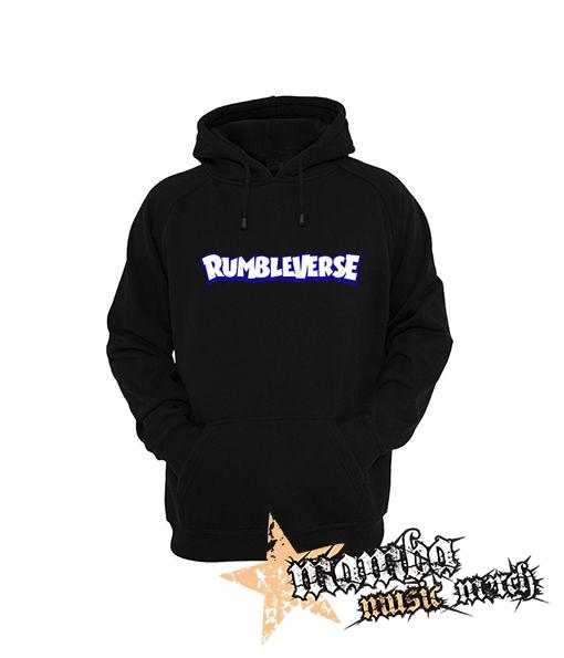 RUMBLEVERSE - Logo Blue - čierna pánska mikina