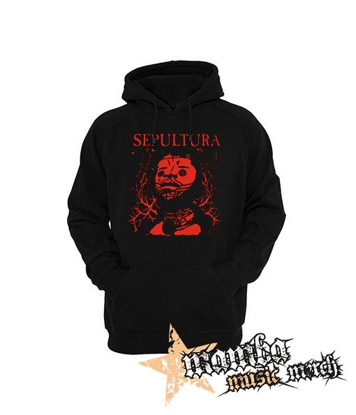 SEPULTURA - Roots Bloody Red - čierna pánska mikina