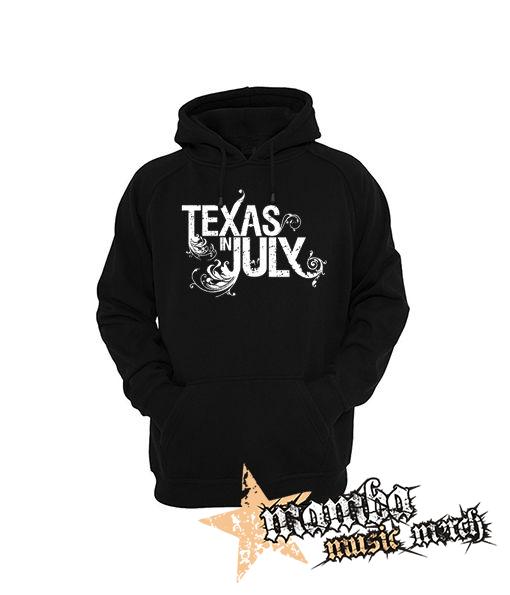 TEXAS IN JULY - Logo - čierna pánska mikina