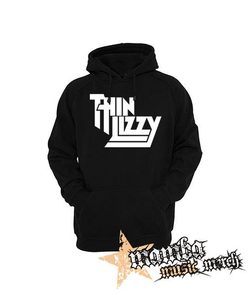 THIN LIZZY - Logo - čierna pánska mikina