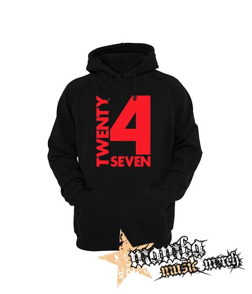 TWENTY FOR SEVEN - Logo - čierna pánska mikina