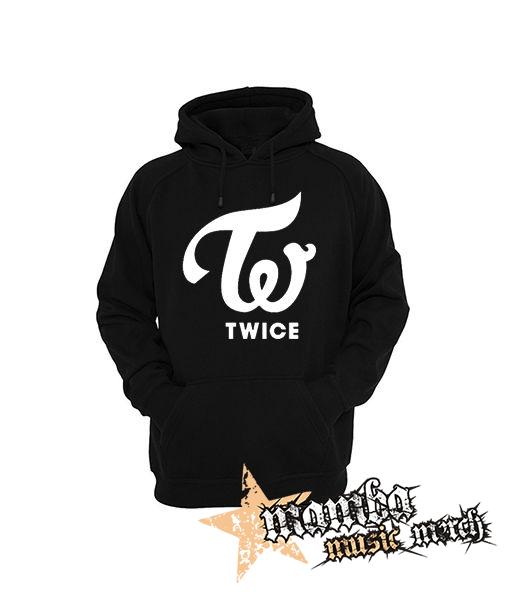 TWICE - Logo - čierna pánska mikina