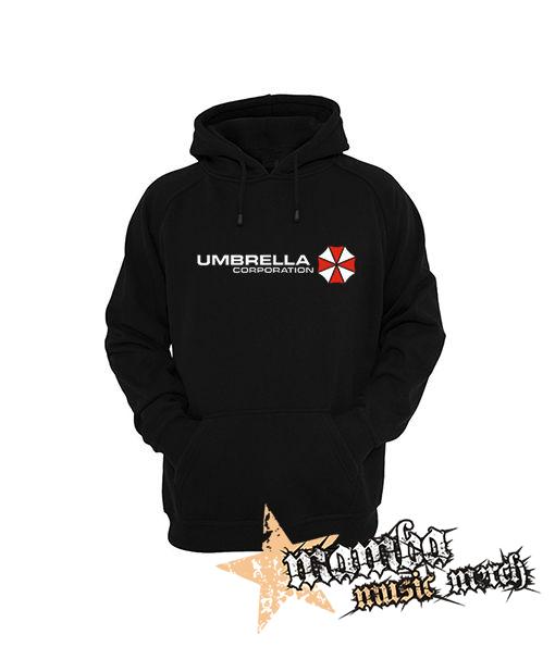 UMBRELLA CORPORATION - Logo Red White - čierna pánska mikina