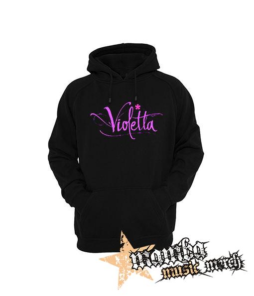 VIOLETTA - Logo - čierna pánska mikina