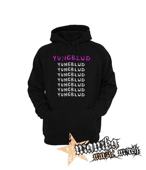 YUNGBLUD - Multilogos - čierna pánska mikina
