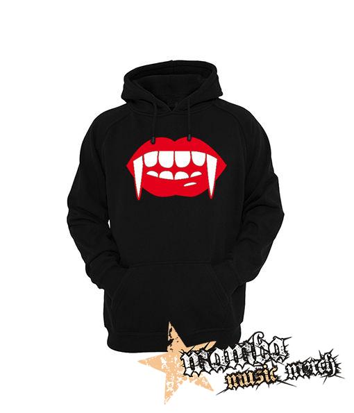 ZUBY UPÍRA - Vampire Teeth - čierna pánska mikina