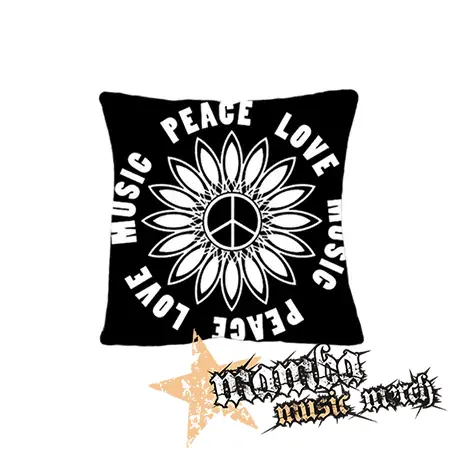 PEACE LOVE MUSIC - vankúš