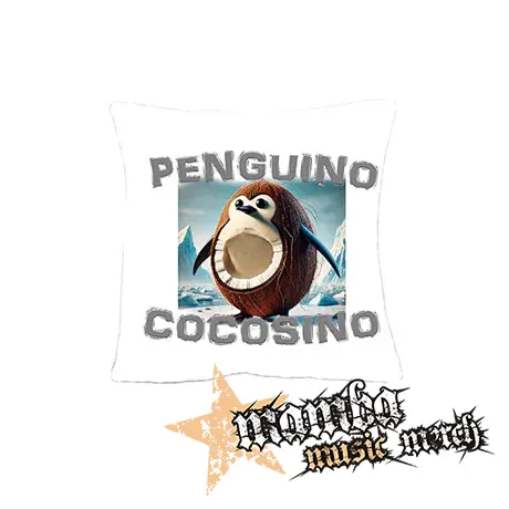 PENGUINO COCOSINO na BIELE - vankúš