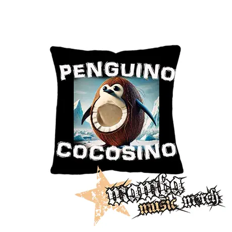 PENGUINO COCOSINO na CIERNE - vankúš