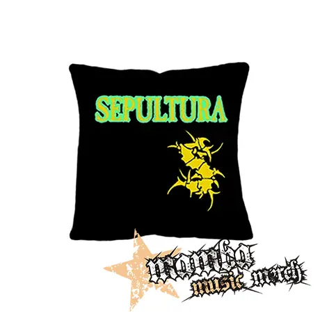 SEPULTURA - Brasil Flag Logo - vankúš