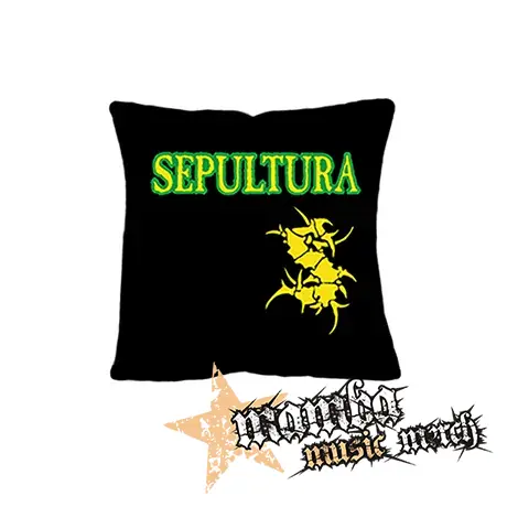 SEPULTURA - Brasil Yellow Logo - vankúš