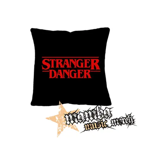 STRANGER DANGER - Red Logo - vankúš
