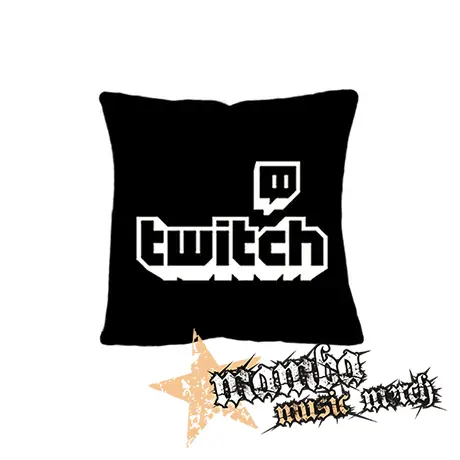 TWITCH - White Logo Sign - vankúš